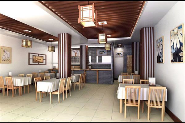 餐飲店面裝修設計圖片、餐飲店裝修效果圖、餐飲店裝修案例