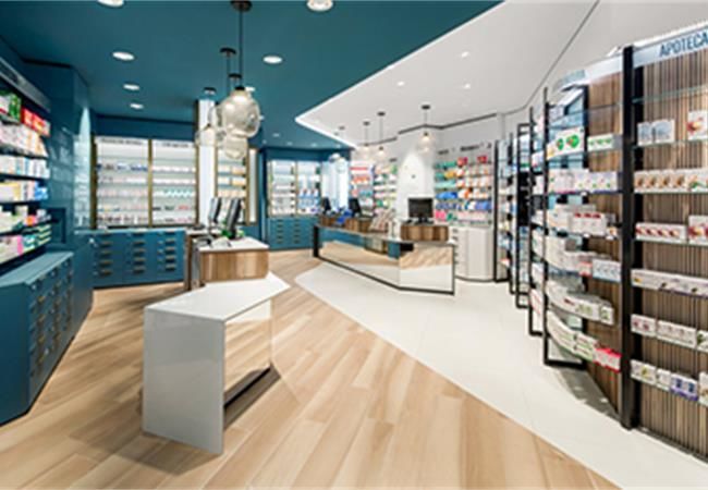 合肥化妝品店裝修展柜怎么選？這樣設計太貼心了