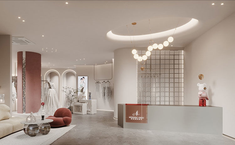 婚紗店設(shè)計(jì)效果圖，合肥婚紗店裝修需要注意的設(shè)計(jì)要點(diǎn)！
