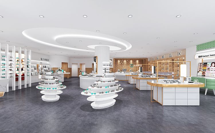 合肥眼鏡店裝修公司哪家比較專業(yè)？眼鏡店裝修設計圖