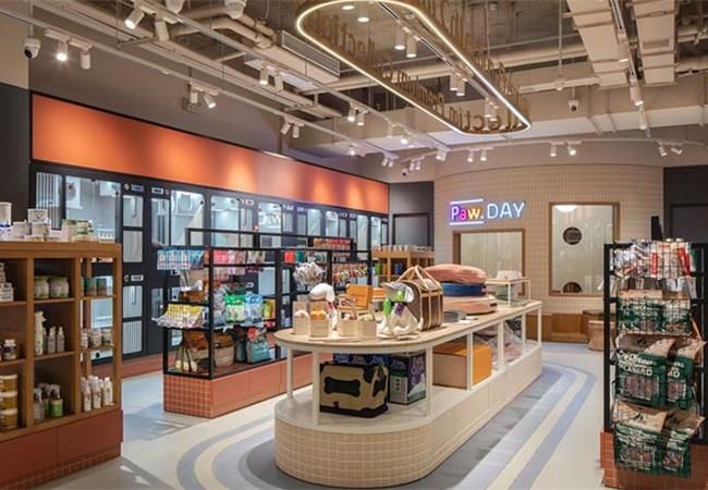 合肥工裝設(shè)計(jì)分享，活潑俏皮的寵物店裝修案例