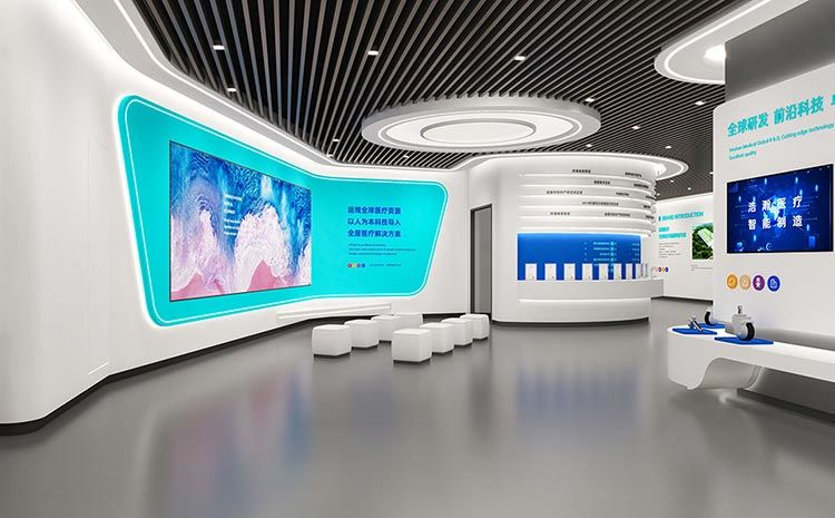 在合肥企業(yè)展廳設(shè)計(jì)上怎么營造空間美感呢？
