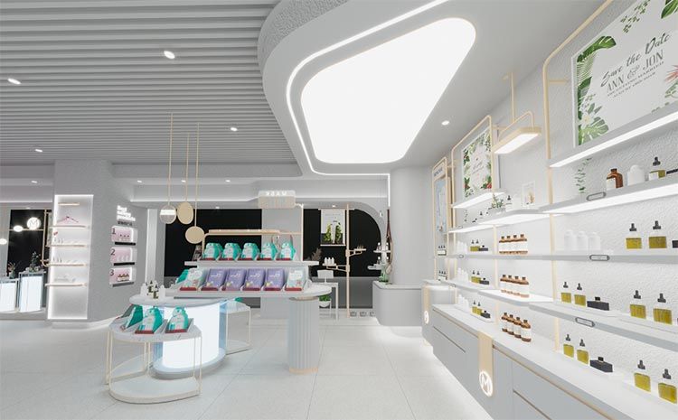合肥化妝品店裝修，如何通過裝修提高店面的附加值？